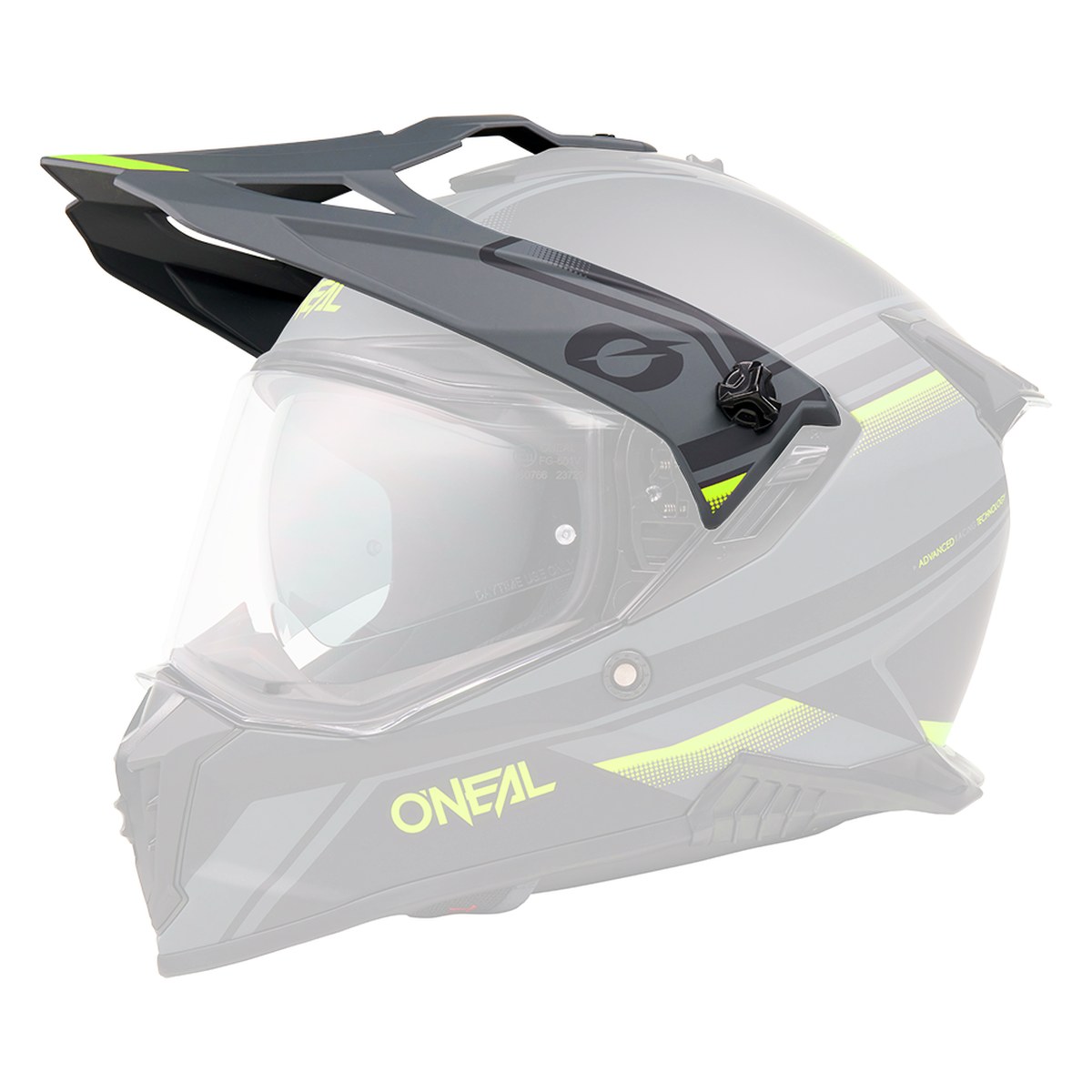 O'Neal A-SRS Apex Visor Helmschirm schwarz/grau/gelb 2027