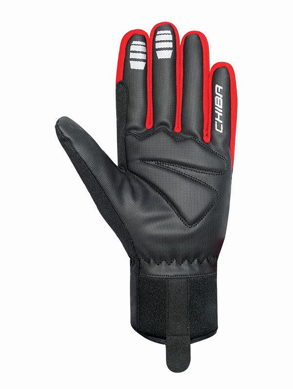 Chiba 2nd Skin Fahrrad Handschuhe lang rot/schwarz 2027