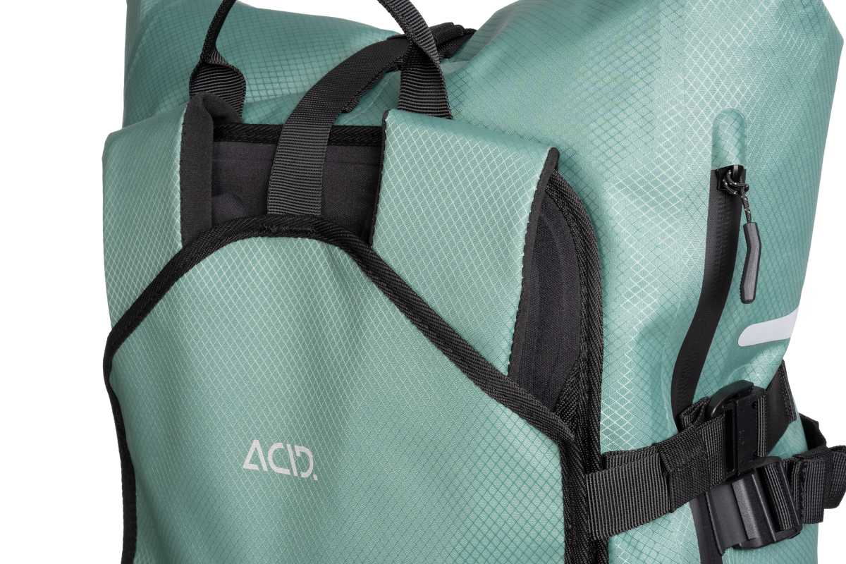 Acid Flip Pro 25 Cilink Fahrrad Seitentasche & Rucksack grün