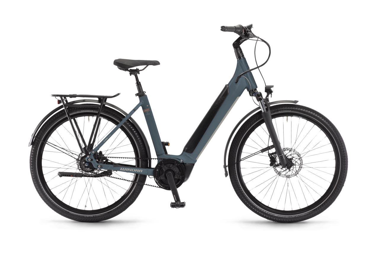 Winora Sinus R8Ef 27.5'' Wave Unisex Pedelec E-Bike Trekking Fahrrad matt grau 2025