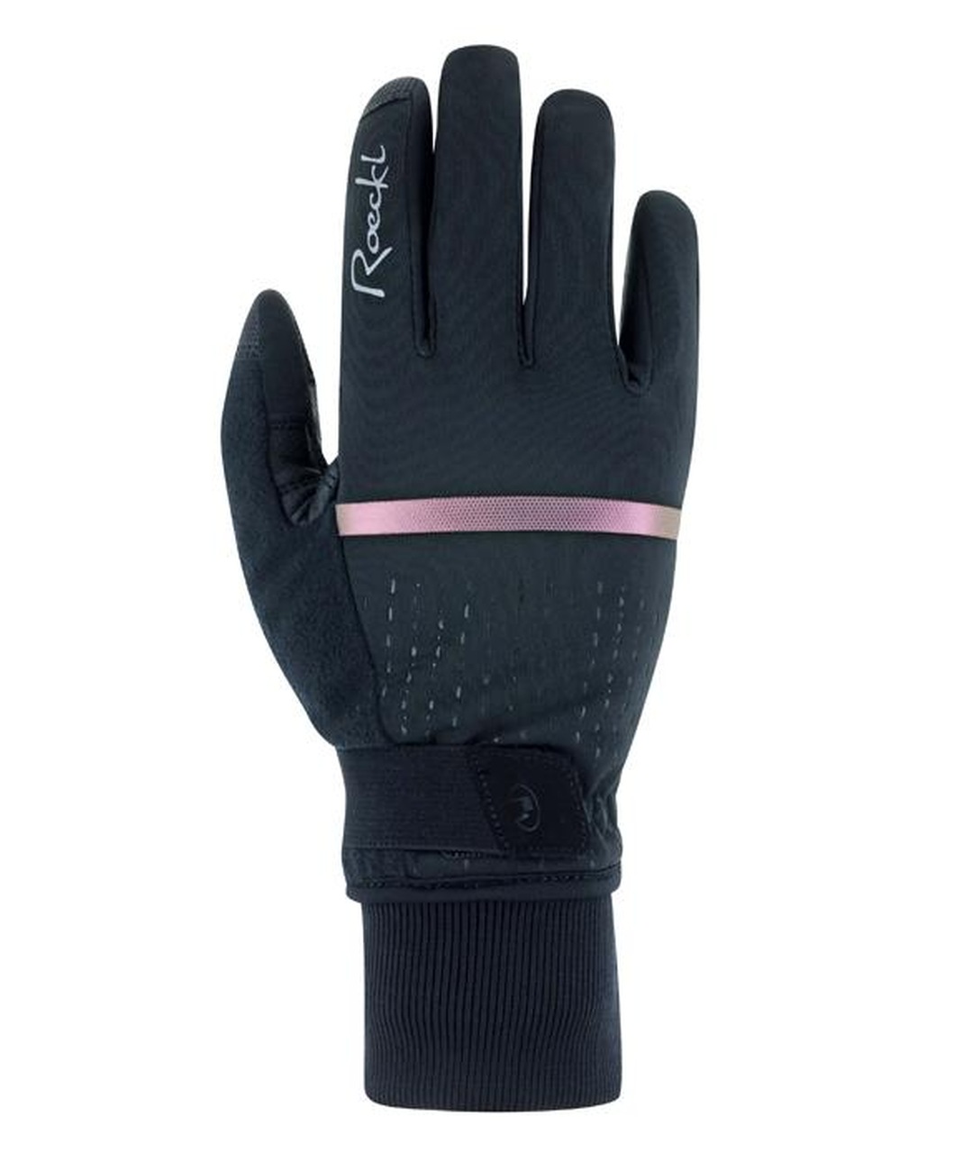 Roeckl Watou Damen Winter Fahrrad Handschuhe lang schwarz/pink 2023