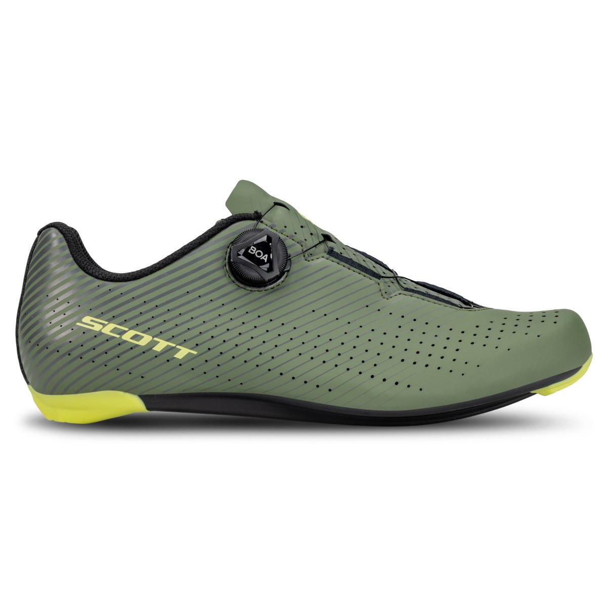 Scott Comp Rennrad Fahrradschuhe olive grün/gelb 2027