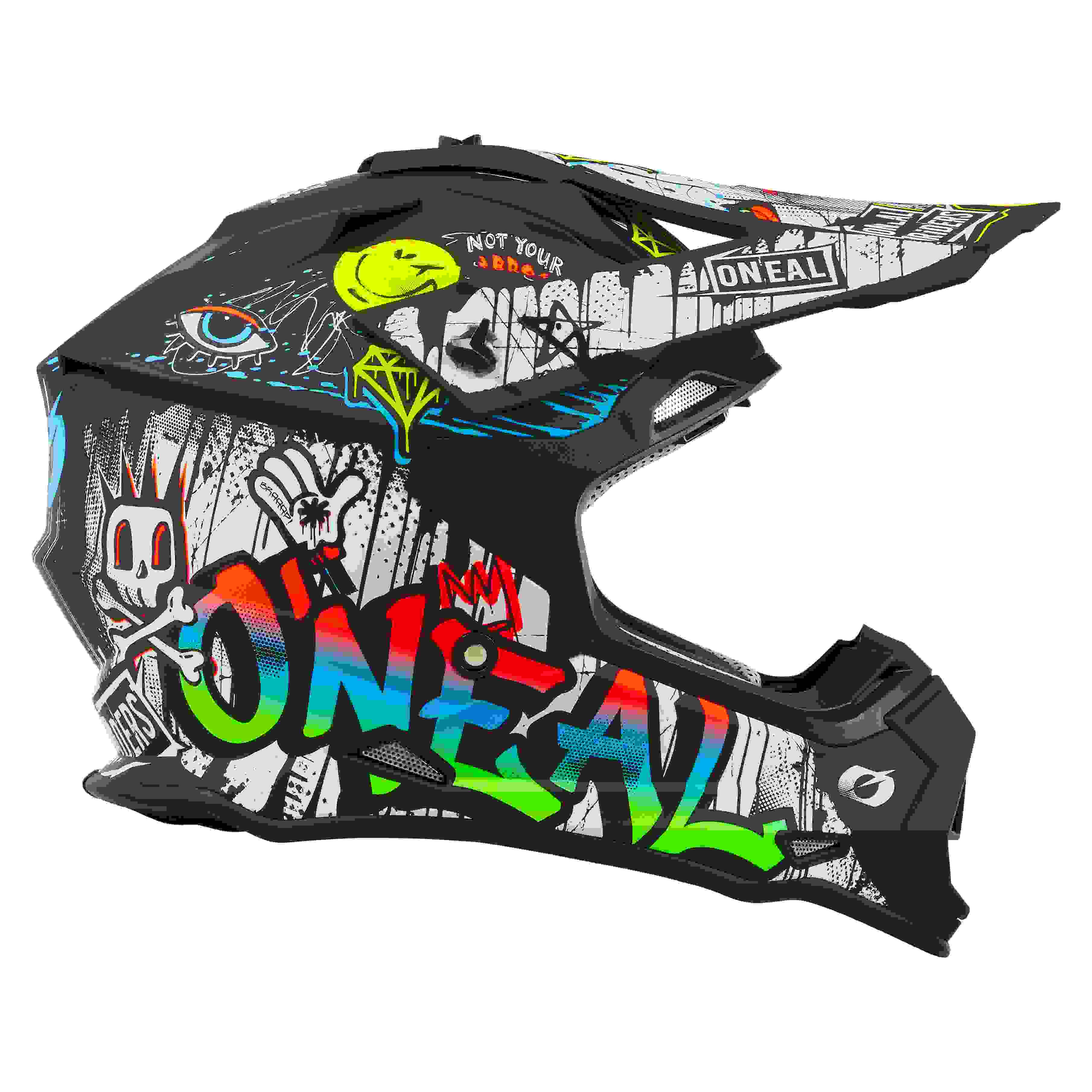 O'Neal 2 Series Rancid Motocross Enduro MTB Helm schwarz/weiß 2027 Oneal