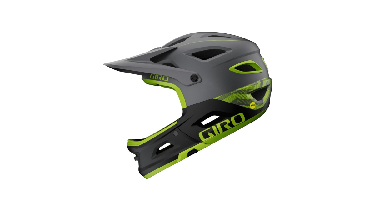Giro Switchblade MIPS DH Fahrrad Helm matt grau/gelb 2025