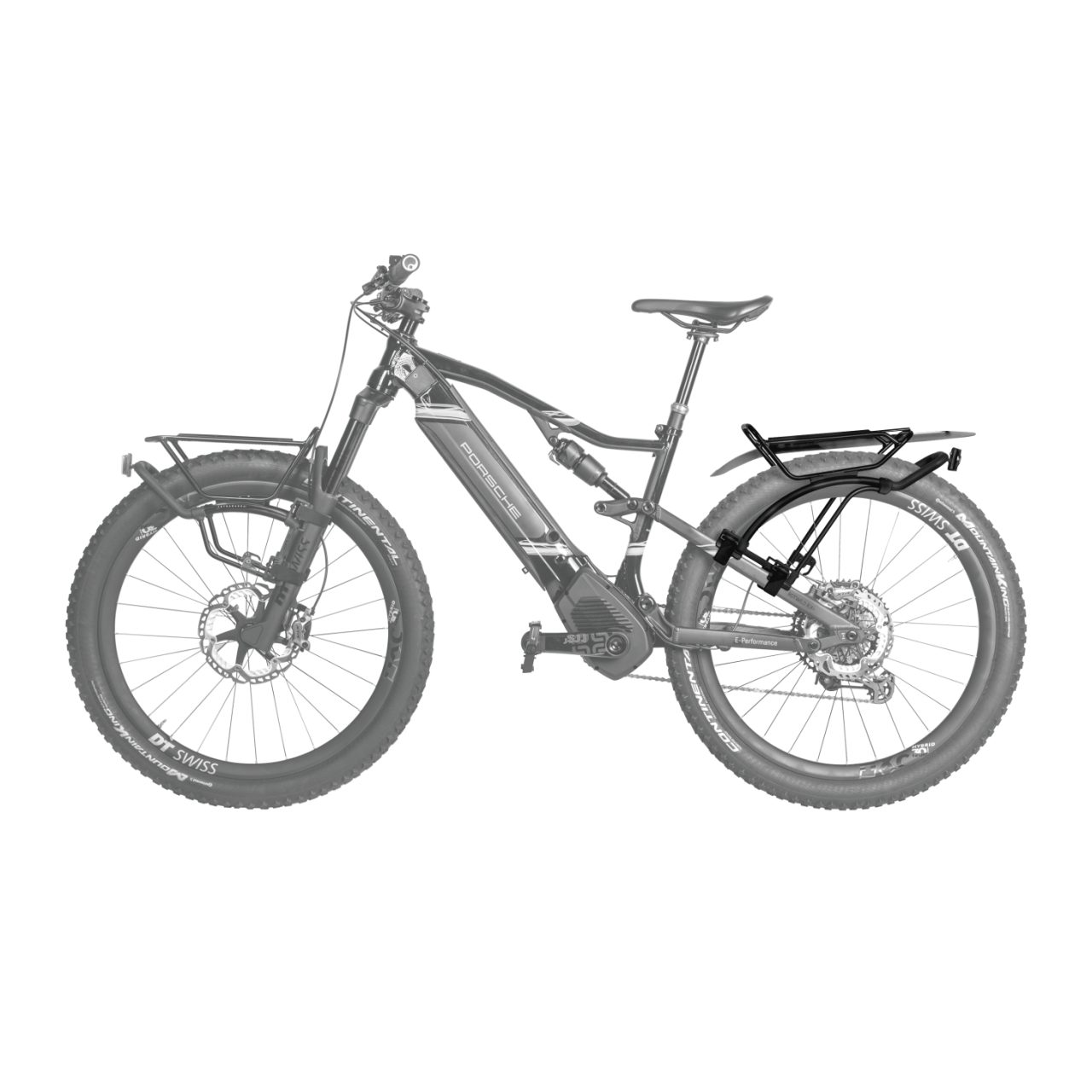 Topeak Tetrarack Fender M2 Fahrrad Schutzblech zur Gepäckträgerbefestigung schwarz