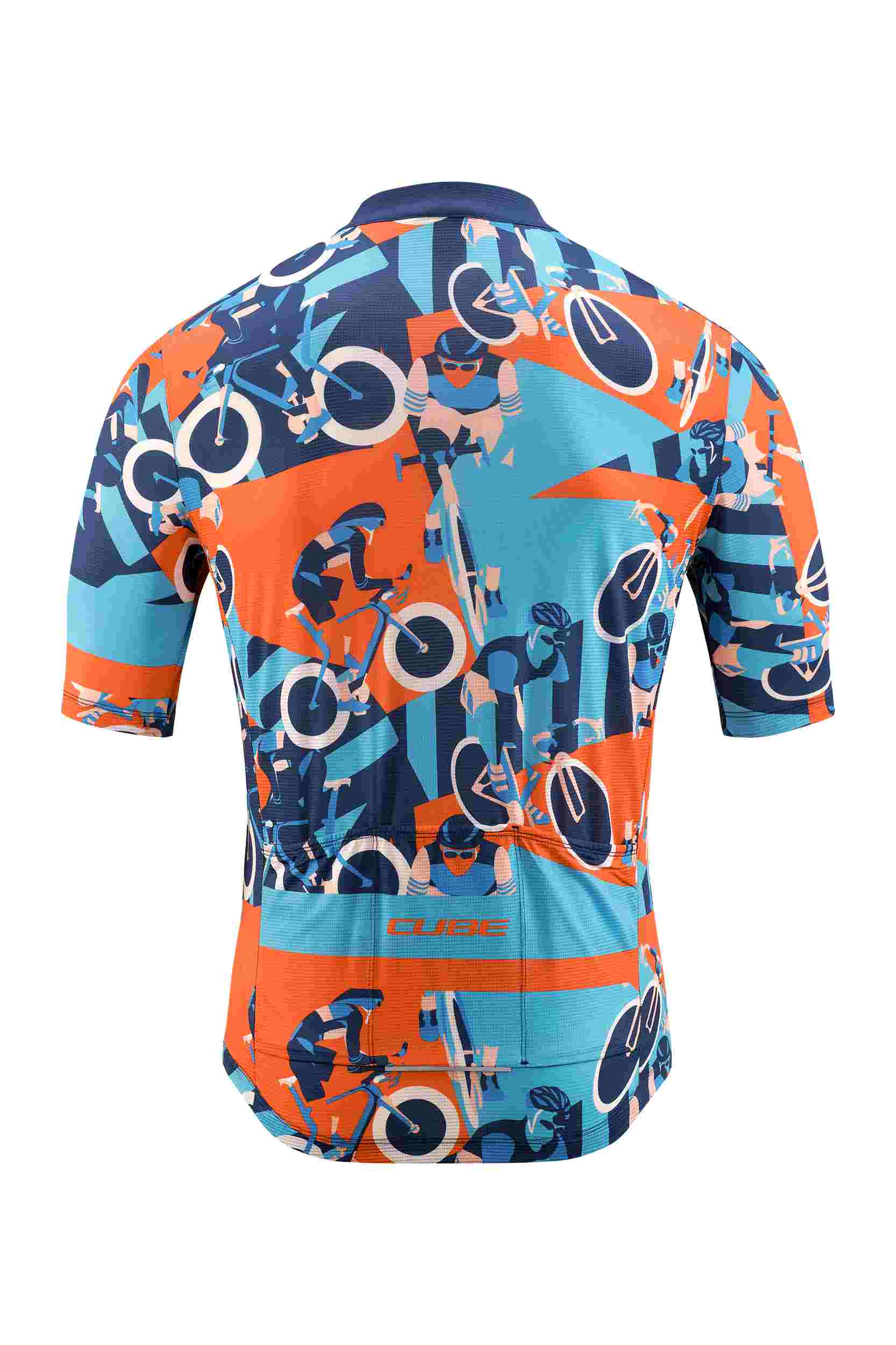 Cube Blackline cmpt Fahrrad Trikot kurz blau / orange 2027