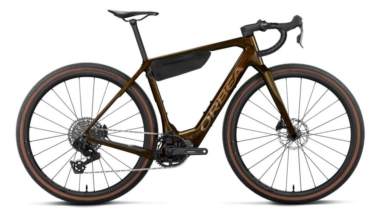 Orbea Denna M31e E-Bike Gravel Pedelec caramel c. view/metallic gold 2027
