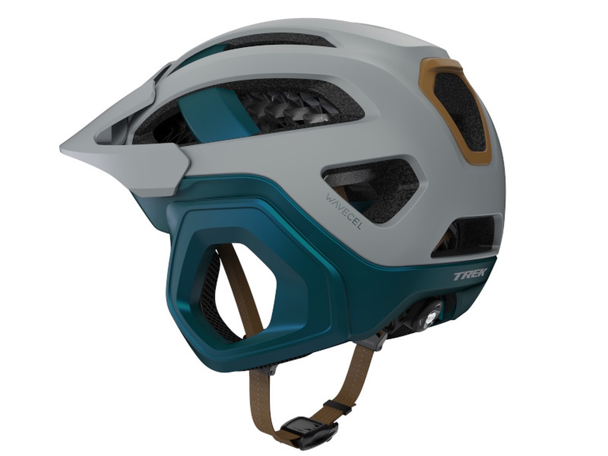 Bontrager Blaze WaveCel MTB Fahrrad Helm grau / blau 2026