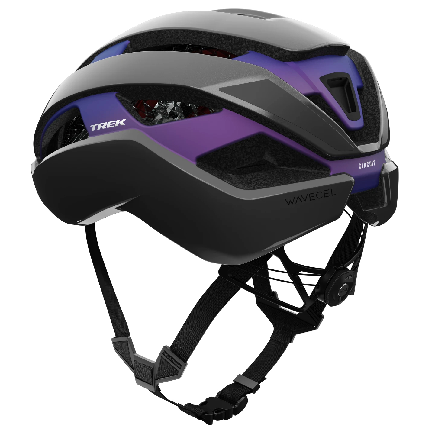 Bontrager Circuit WaveCel Rennrad Fahrrad Helm schwarz/lila 2026
