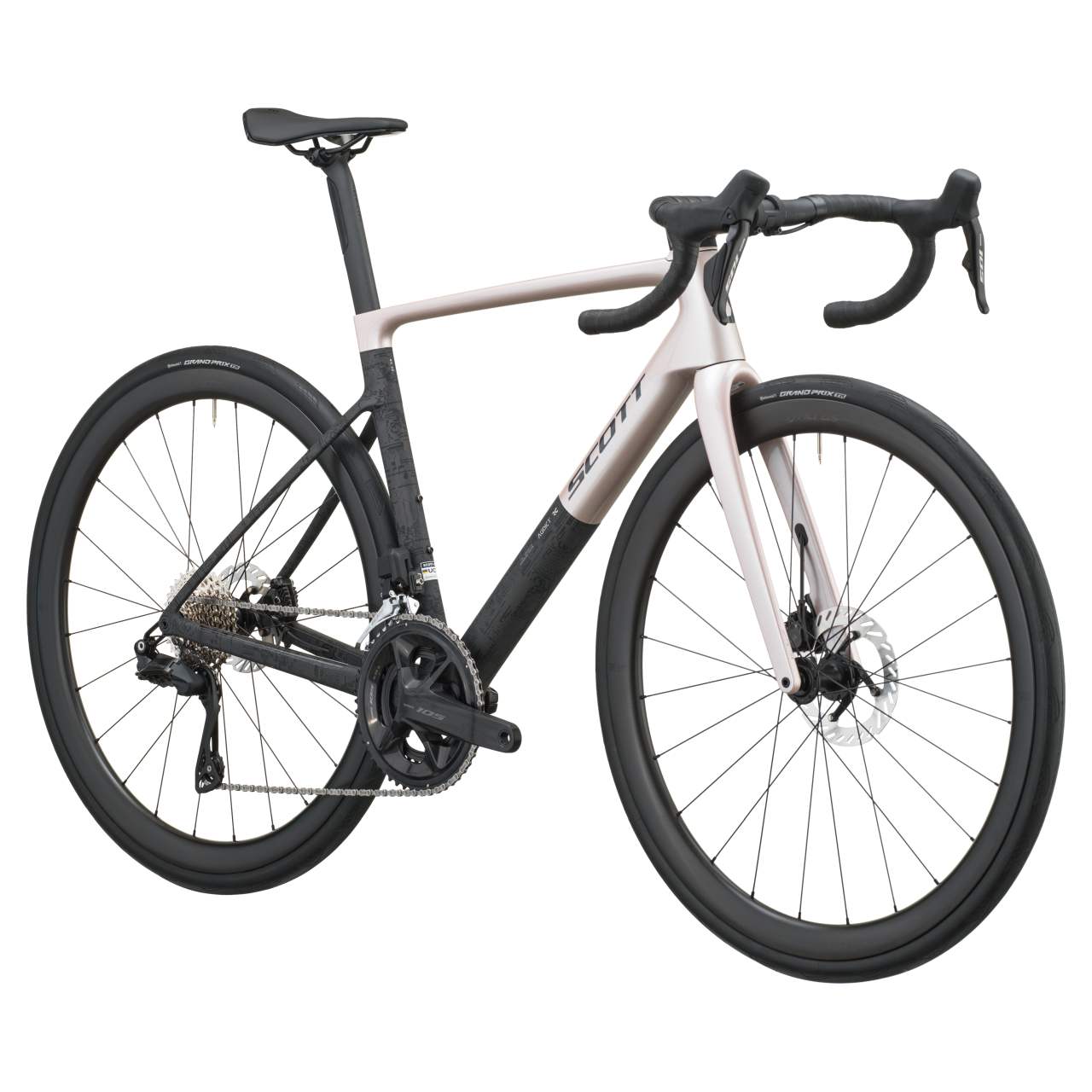 Scott Addict RC 30 Carbon Rennrad champagne pink/carbon schwarz 2027