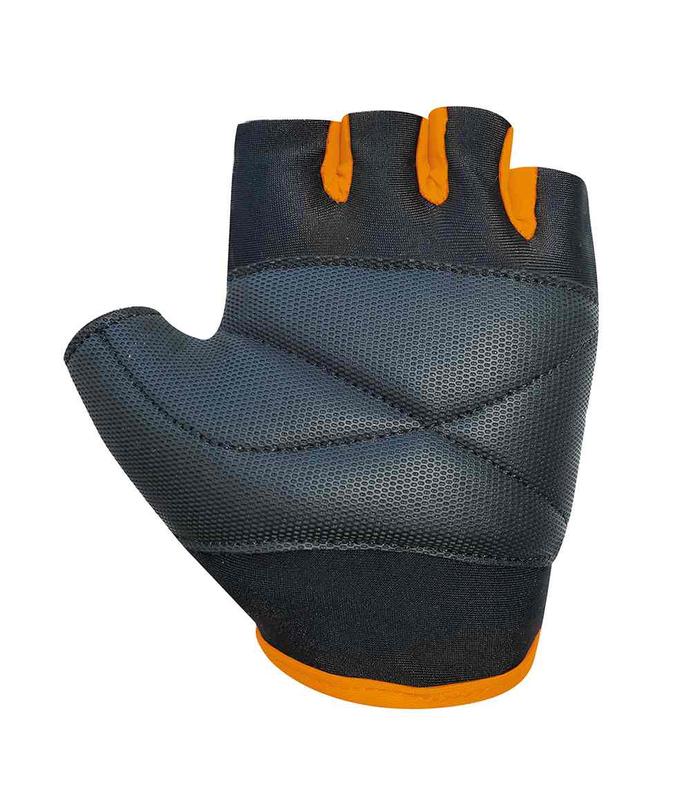 Chiba Cool Kids Katze Kinder Fahrrad Handschuhe kurz grau/orange 2027