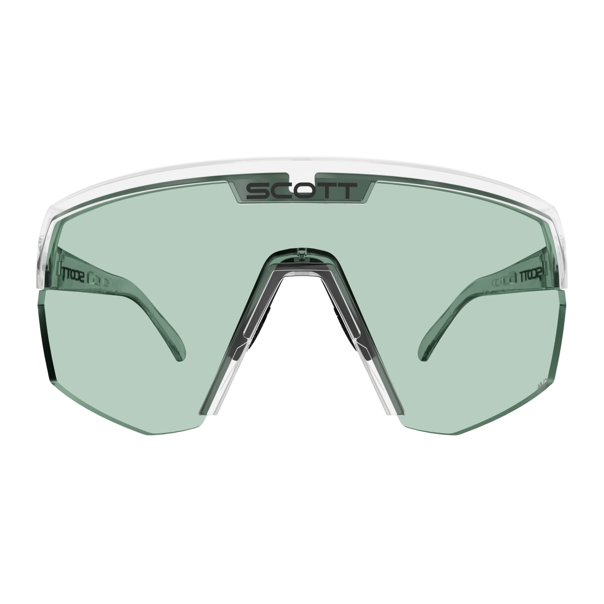 Scott Sport Shield AMP Wechselscheiben Fahrradbrille translucent/grün chrome