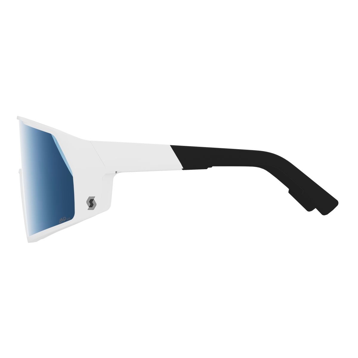 Scott Pro Shield AMP Wechselscheiben Fahrradbrille weiß/blau chrome
