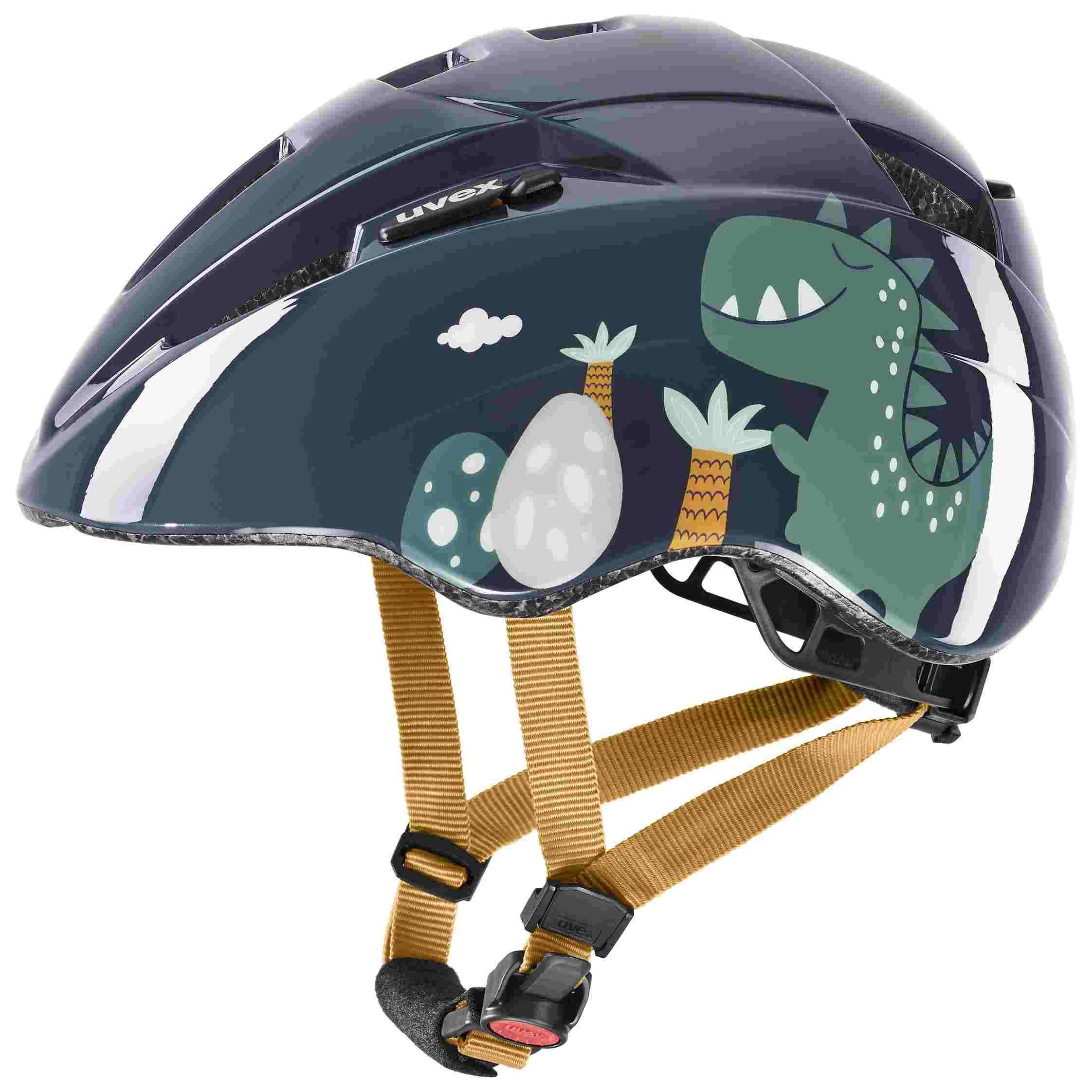 uvex Kid 2 Dino World Kinder Fahrrad Helm Gr. 46-52 cm blau 2027