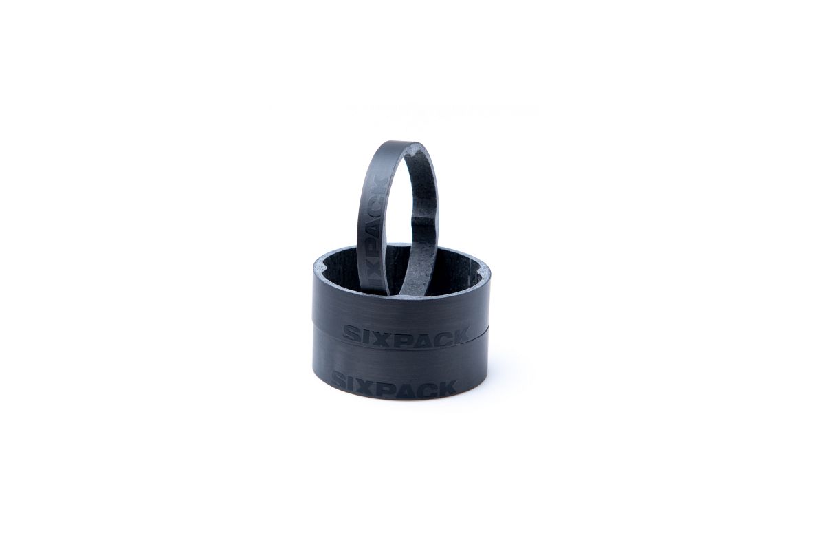 Sixpack Vertic Carbon Fahrrad Vorbau Spacer stealth schwarz