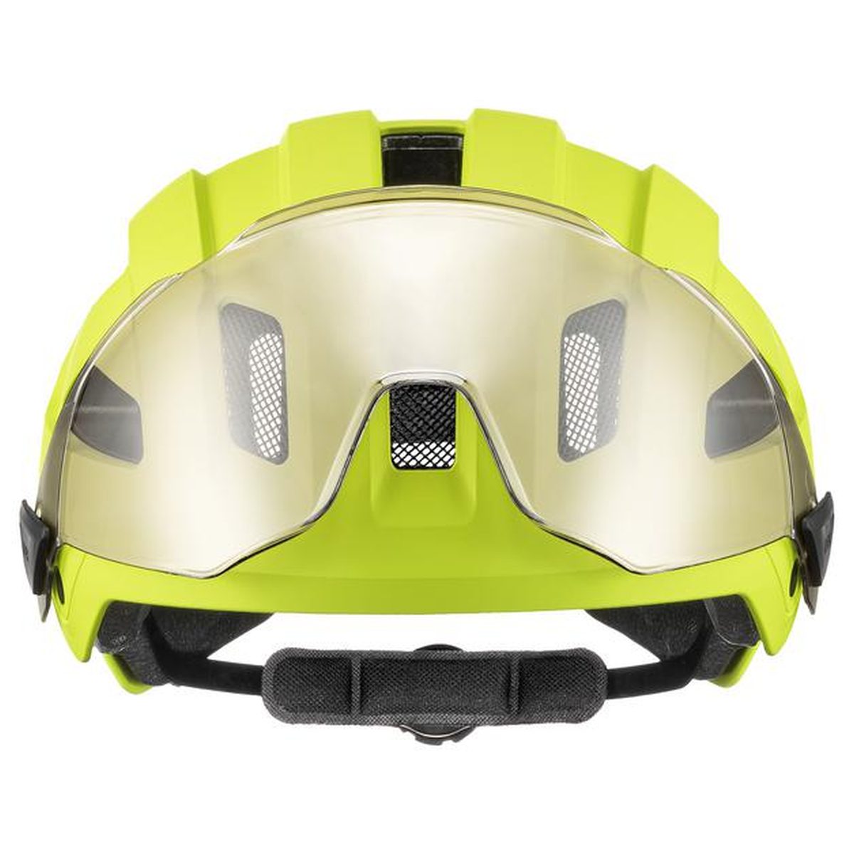 uvex Stride Visor MIPS Fahrrad Helm matt lime gelb 2027