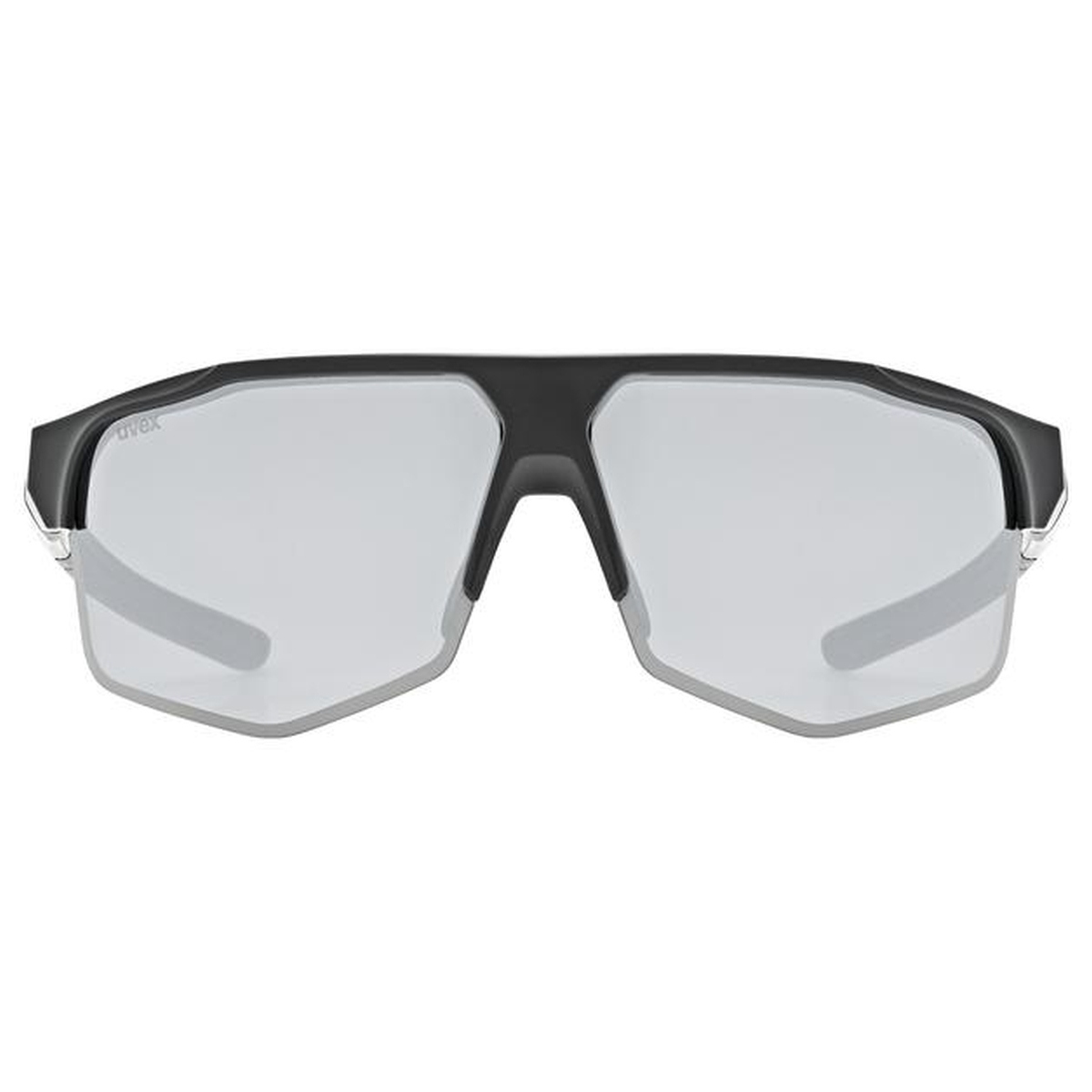 Uvex Axos Fahrrad / Sport Wechselscheiben Brille matt schwarz/mirror silberfarben