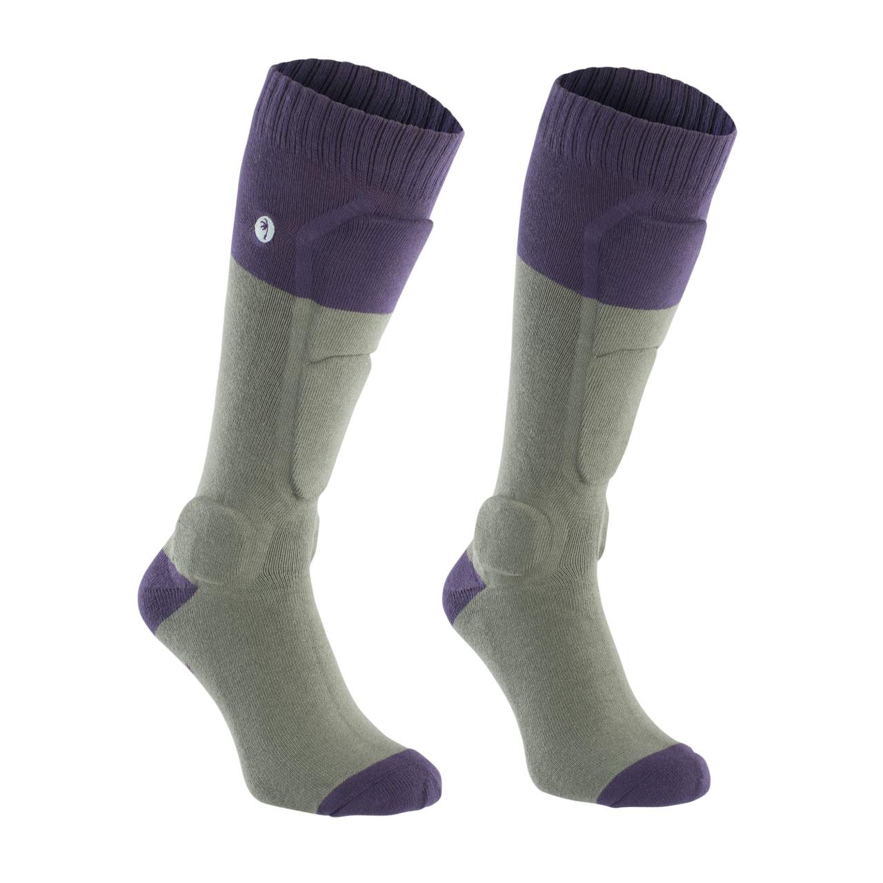 Ion BD-Sock Fahrrad Schienbein Protektorensocken sea grass grün/lila 2026