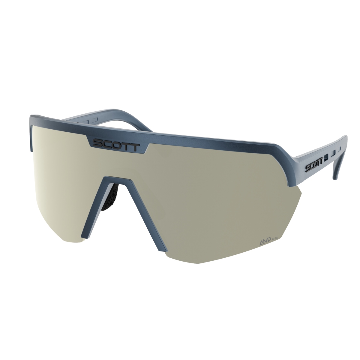 Scott Sport Shield AMP Wechselscheiben Fahrradbrille blau/weiß chrome