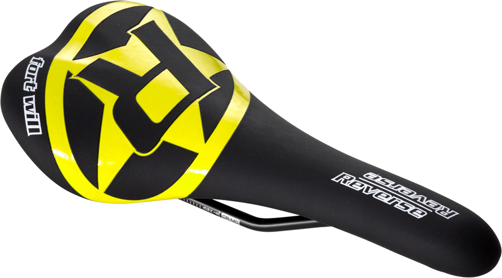 Reverse Fort Will CroMo Style MTB Fahrrad Sattel schwarz/gelb