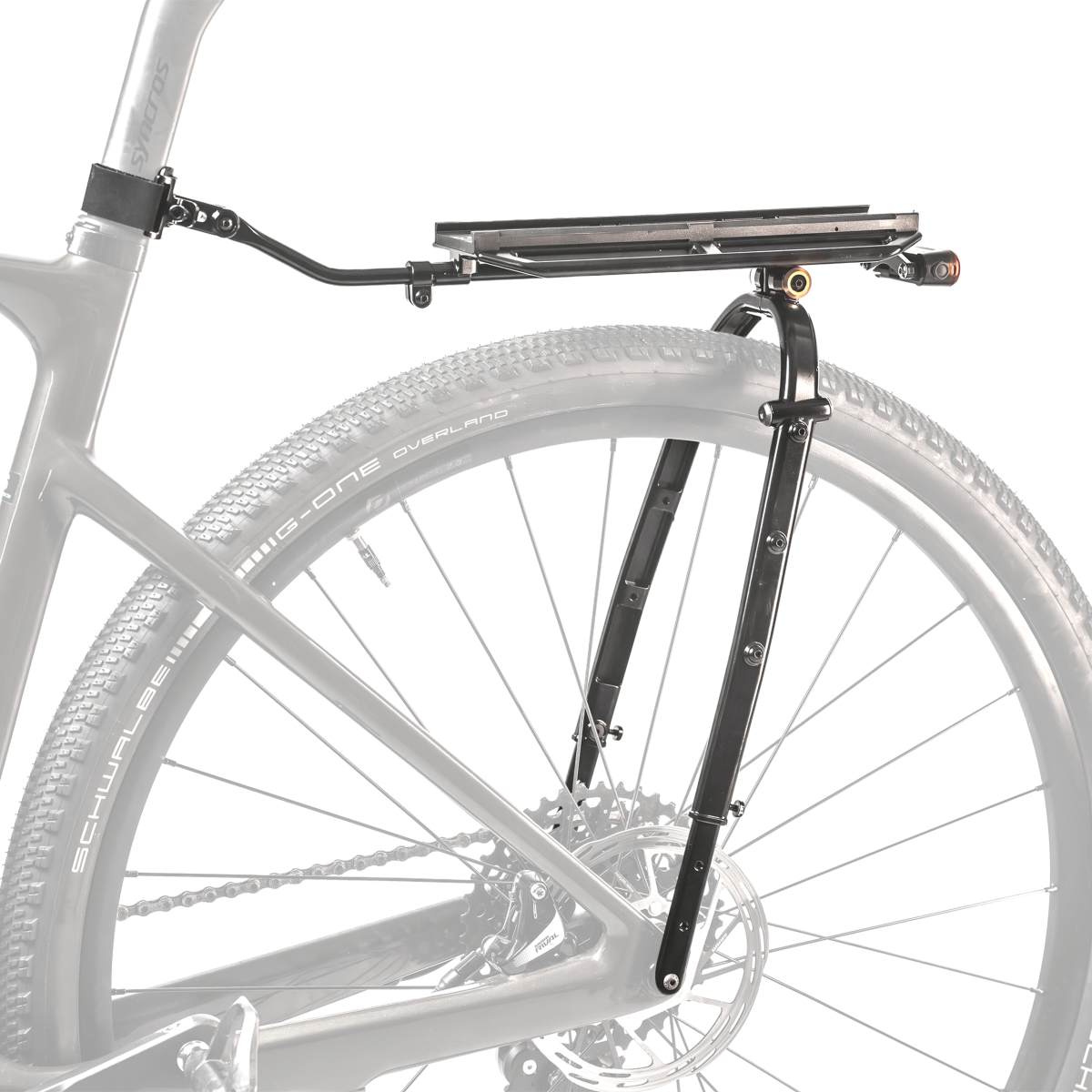 Topeak ZI:RAK universeller Rennrad / Gravel Fahrradgepäckträger mit Strap schwarz