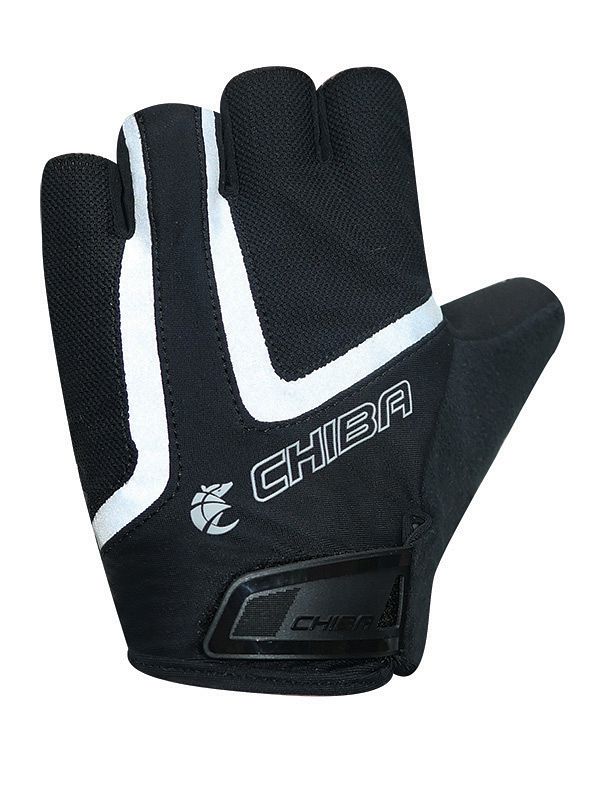 Chiba Gel Air Reflex Fahrrad Handschuhe kurz schwarz 2027