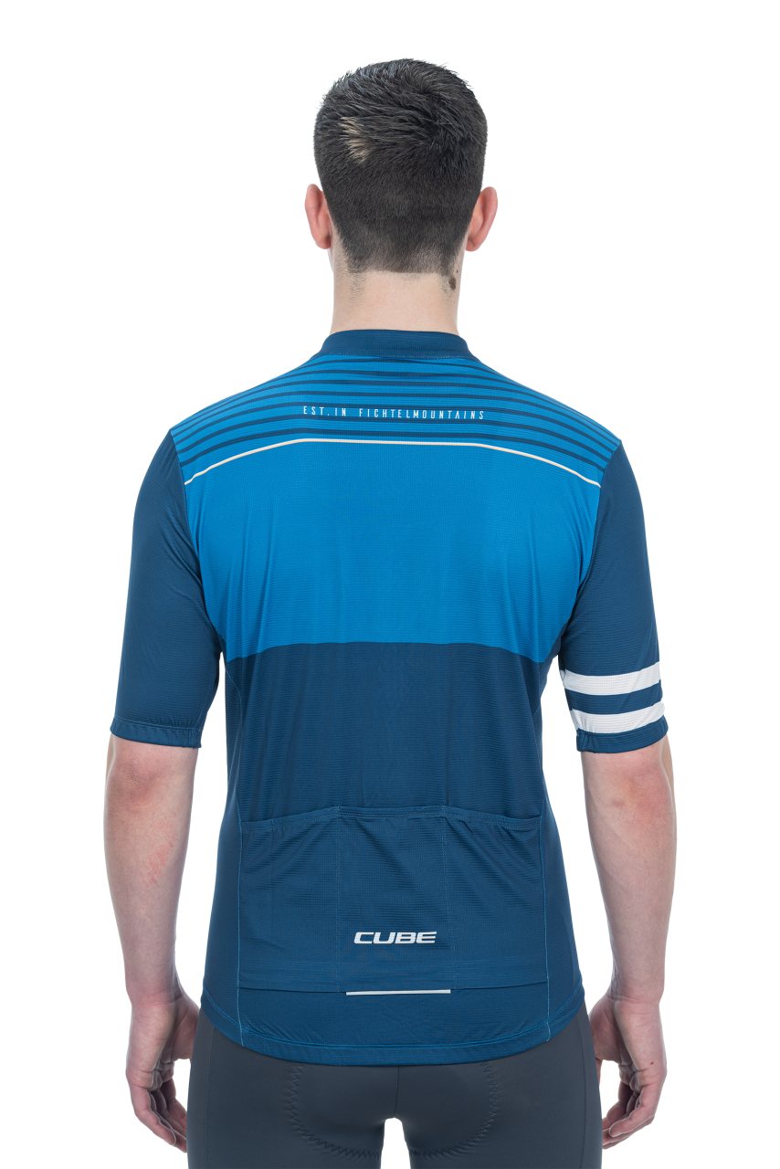 Cube Blackline Cmpt Fahrrad Trikot kurz blau 2023