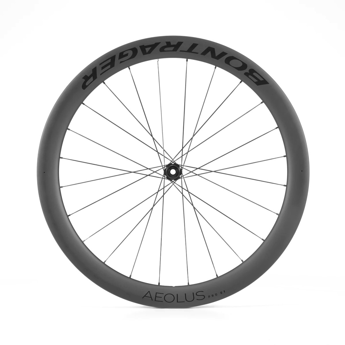 Bontrager Aeolus Pro 51 TLR Disc Carbon Rennrad Vorderrad schwarz