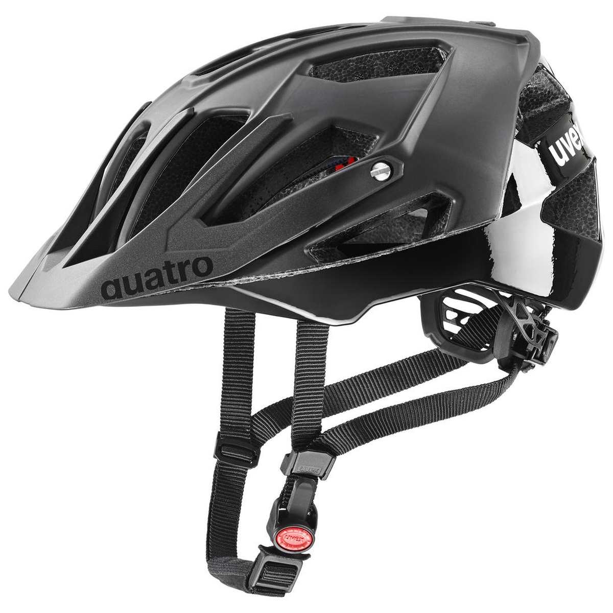 Uvex Quatro CC All Mountain Enduro MTB Fahrrad Helm matt schwarz 2026
