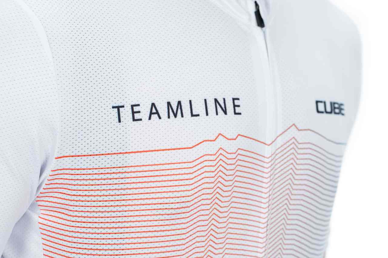 Cube Teamline Cmpt Fahrrad Trikot kurz weiß 2027