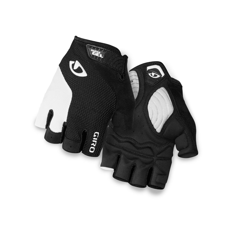 Giro Strate Dure Supergel Fahrrad Handschuhe kurz weiß/schwarz 2025