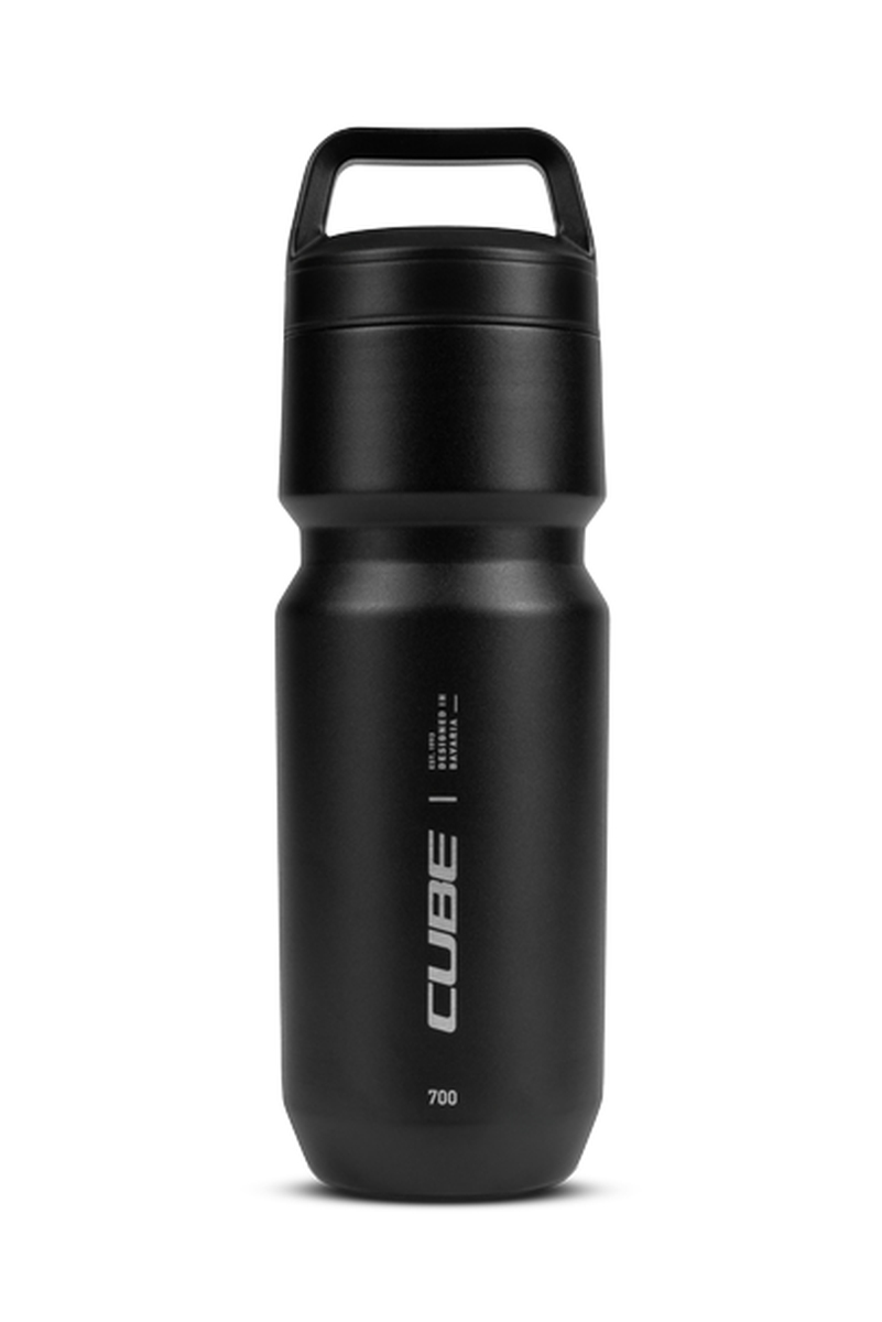 Cube Arc 700 Edelstahl Trinkflasche schwarz