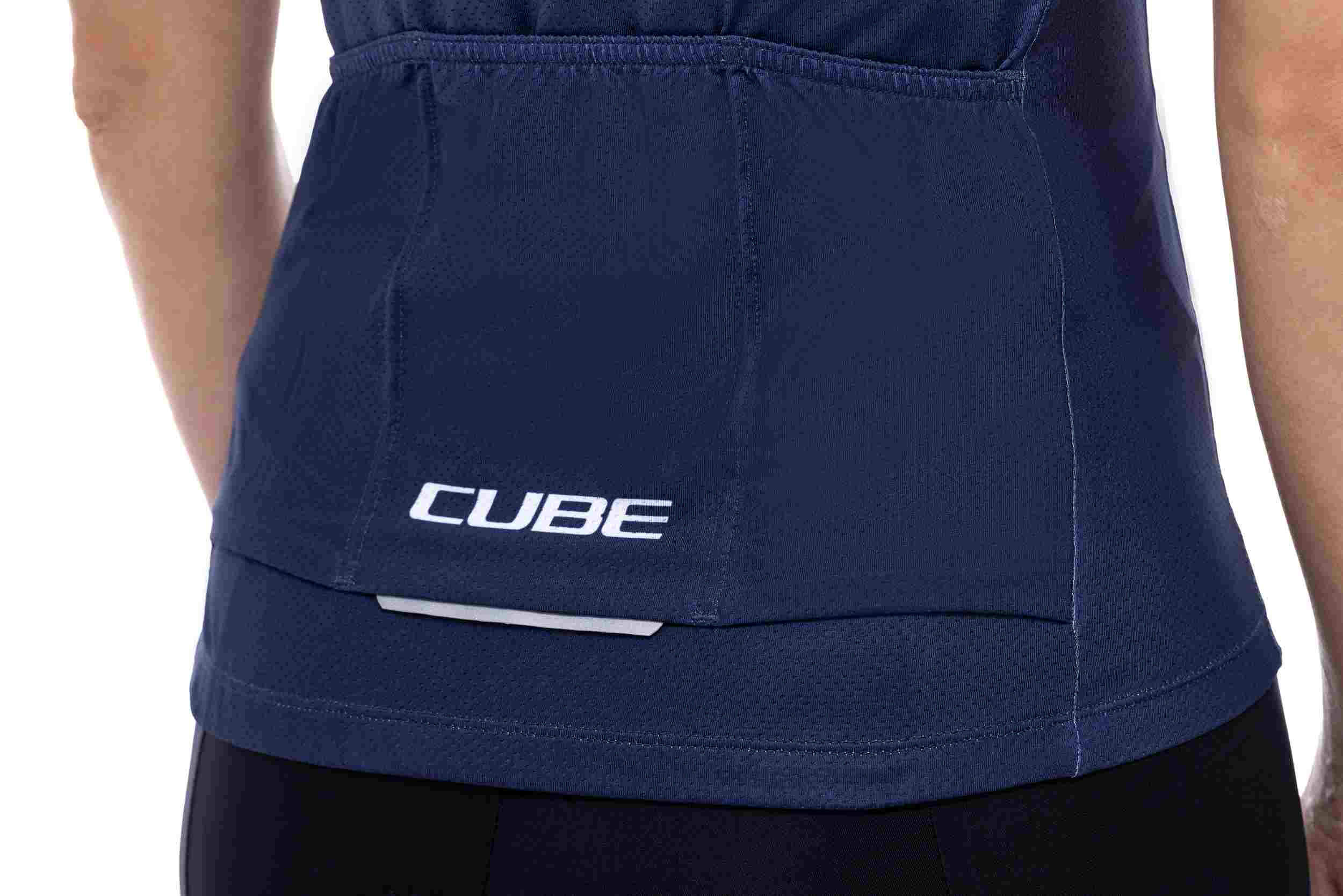 Cube Tea mline cmpt Damen Fahrrad Trikot kurz blau / lila 2027