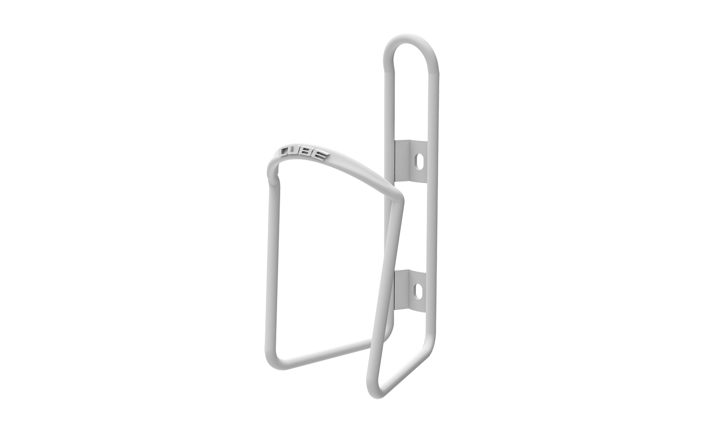 Cube HPA Fahrrad Alu Flaschenhalter matt weiß