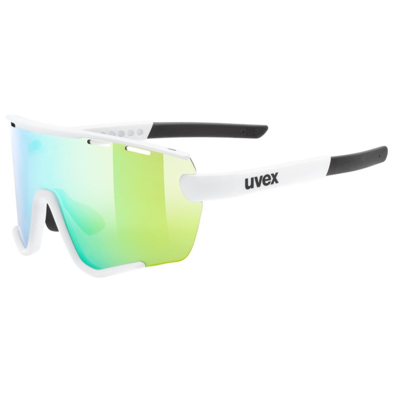 Uvex Sportstyle 236 Set Fahrrad / Sport Brille matt weiß/mirror grün