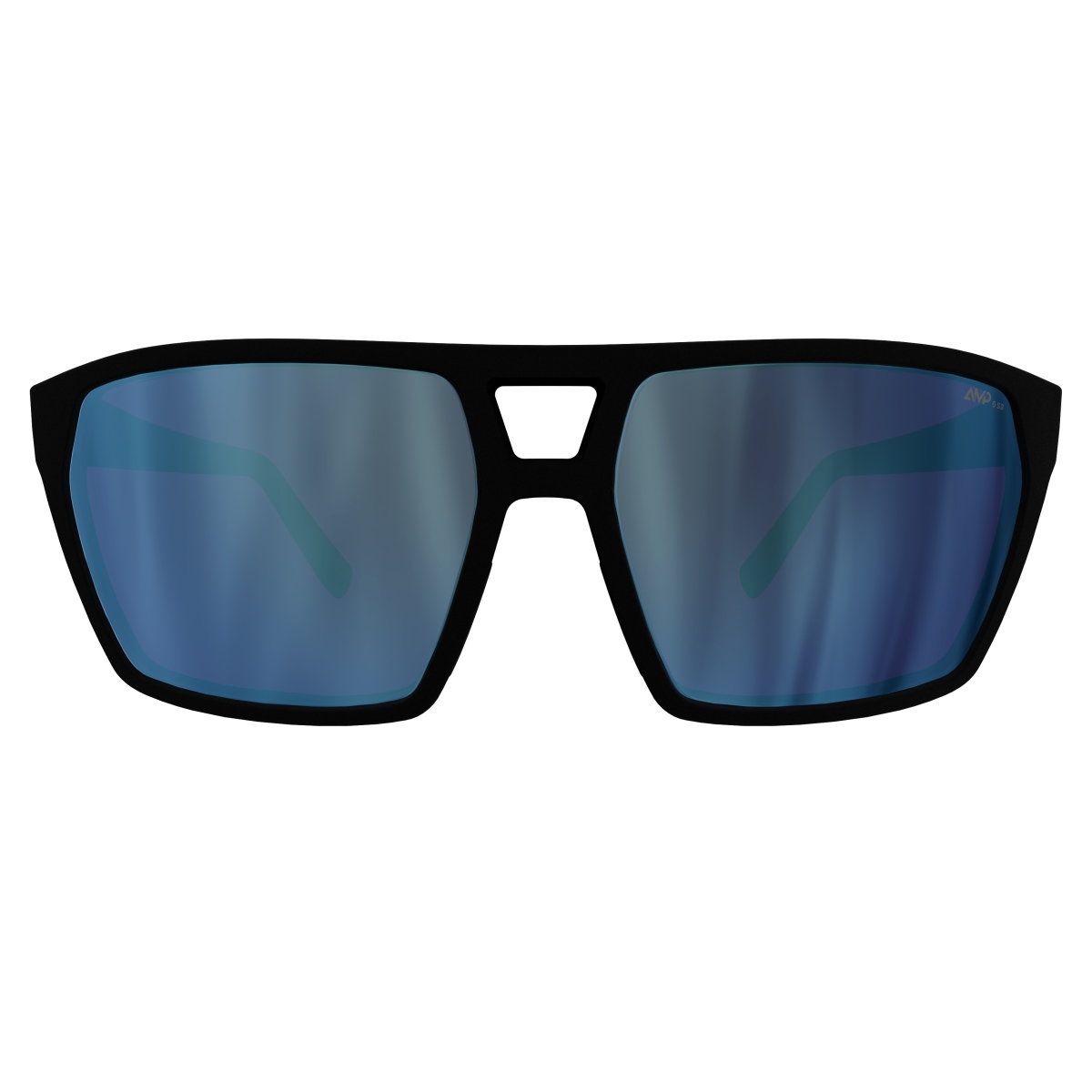 Scott Tune Freizeit Sonnenbrille schwarz/AMP beryl blau chrome S3