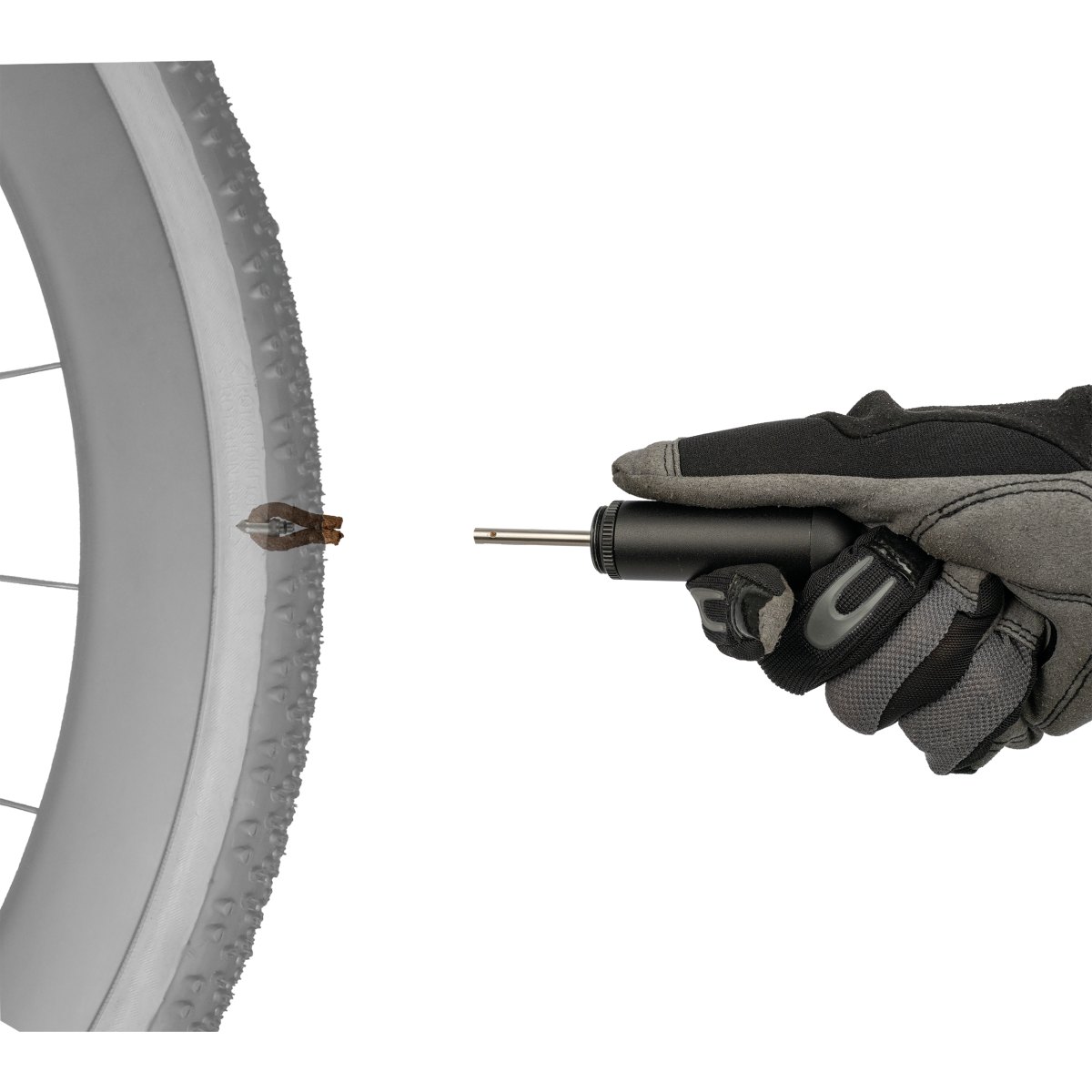 Topeak TubiCartridge T16 Tubeless-Reparaturset in Form einer 16 g CO2-Kartusche schwarz