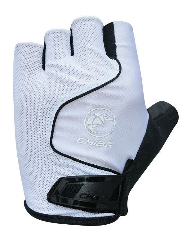 Chiba Cool Air Fahrrad Handschuhe kurz weiß/schwarz 2027