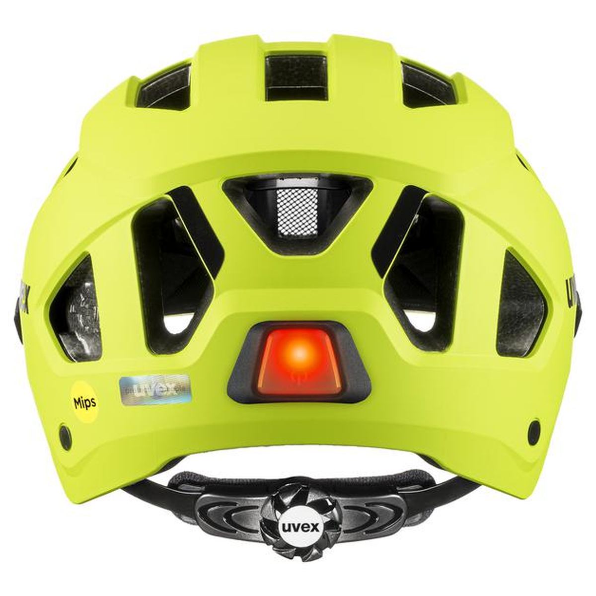 uvex Stride Visor MIPS Fahrrad Helm matt lime gelb 2027