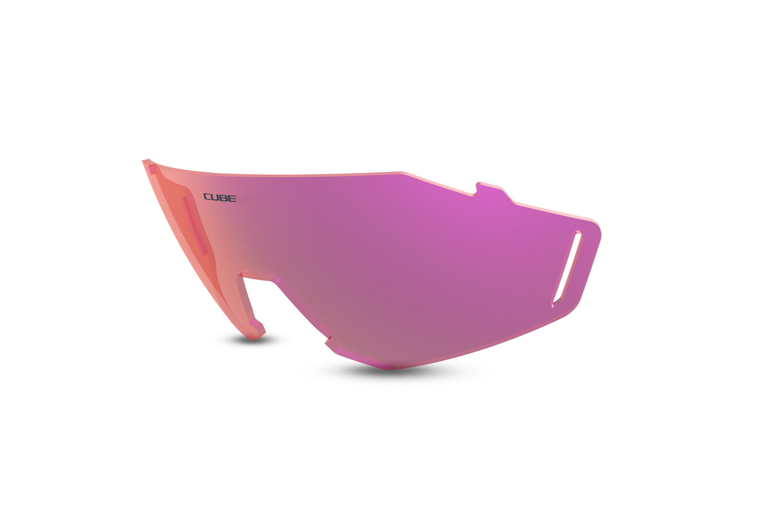 Cube Litening Ersatzglas High Contrast red flare rose / red-purple mirror