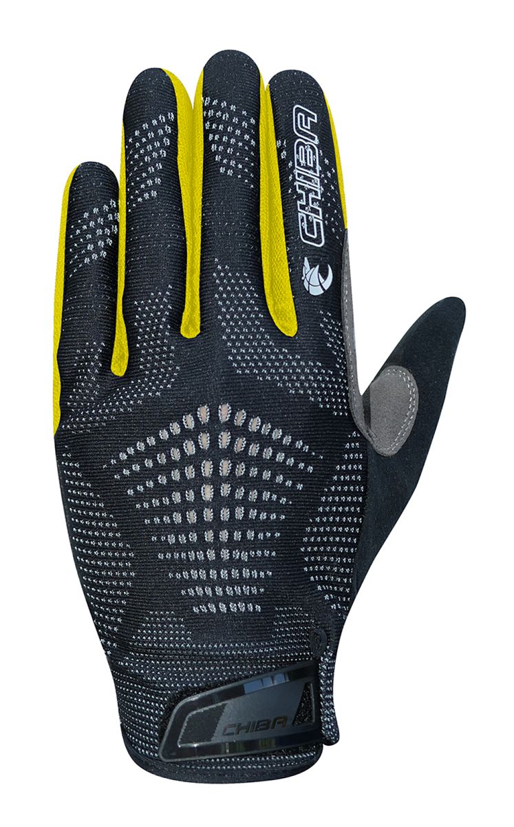 Chiba Gel Performer Fahrrad Handschuhe lang schwarz/gelb 2027