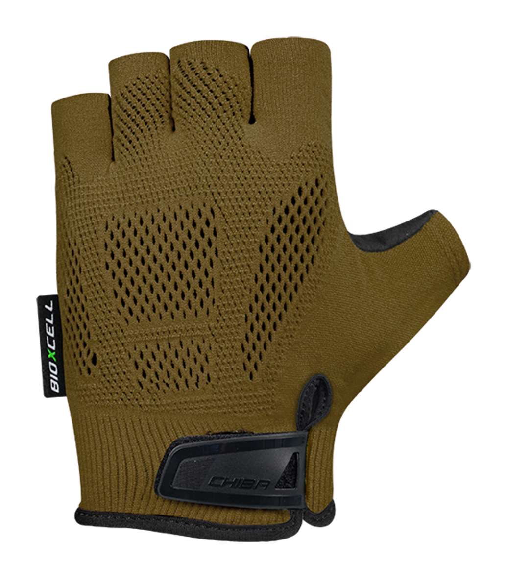 Chiba BioXCell Comfort Fahrradhandschuhe kurz olive grün 2027