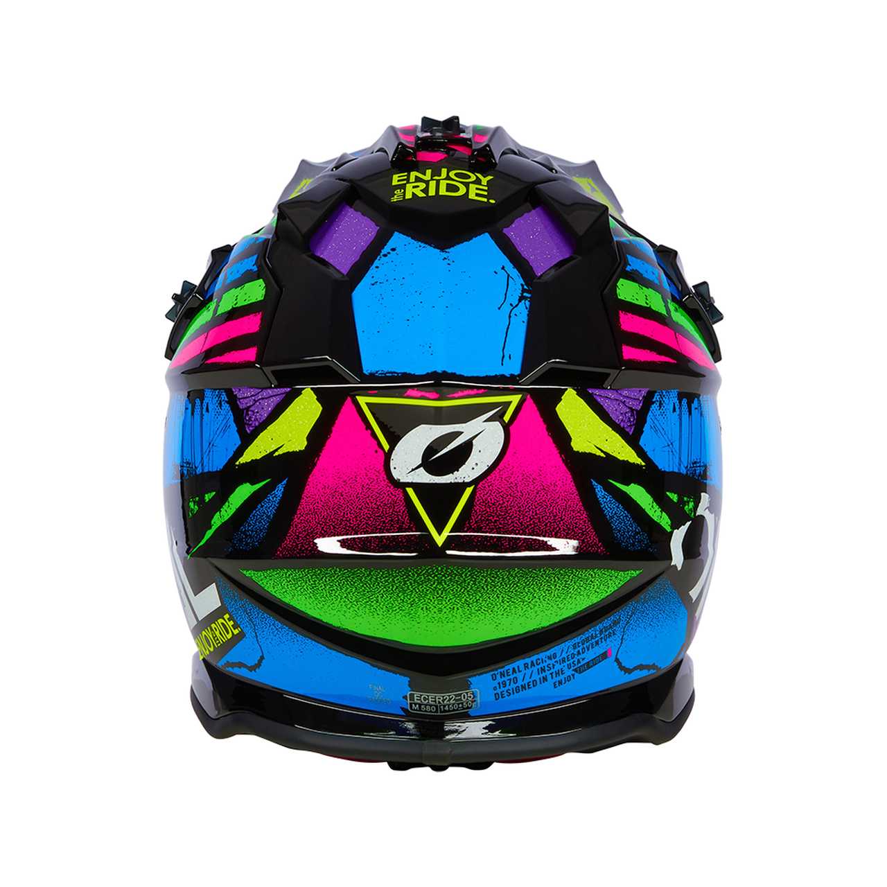 O'Neal 2 Series Glitch Motocross Enduro MTB Helm schwarz/multi 2027 Oneal