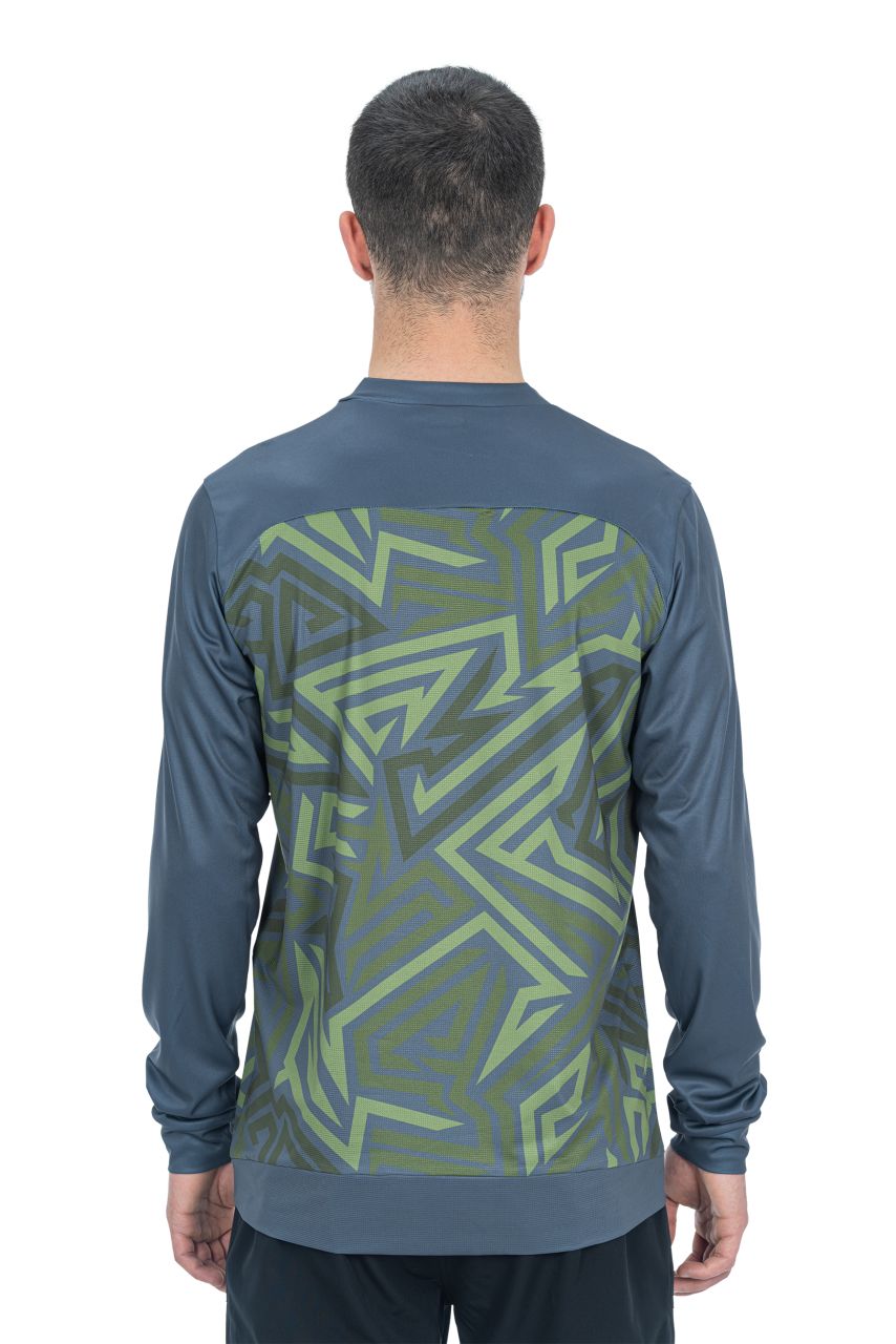 Cube ATX TM Fahrrad Trikot lang olive grün/grau 2027