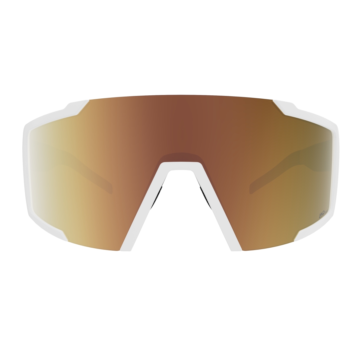 Scott Shield Compact LS Wechselscheiben Fahrradbrille weiß/gold chrome