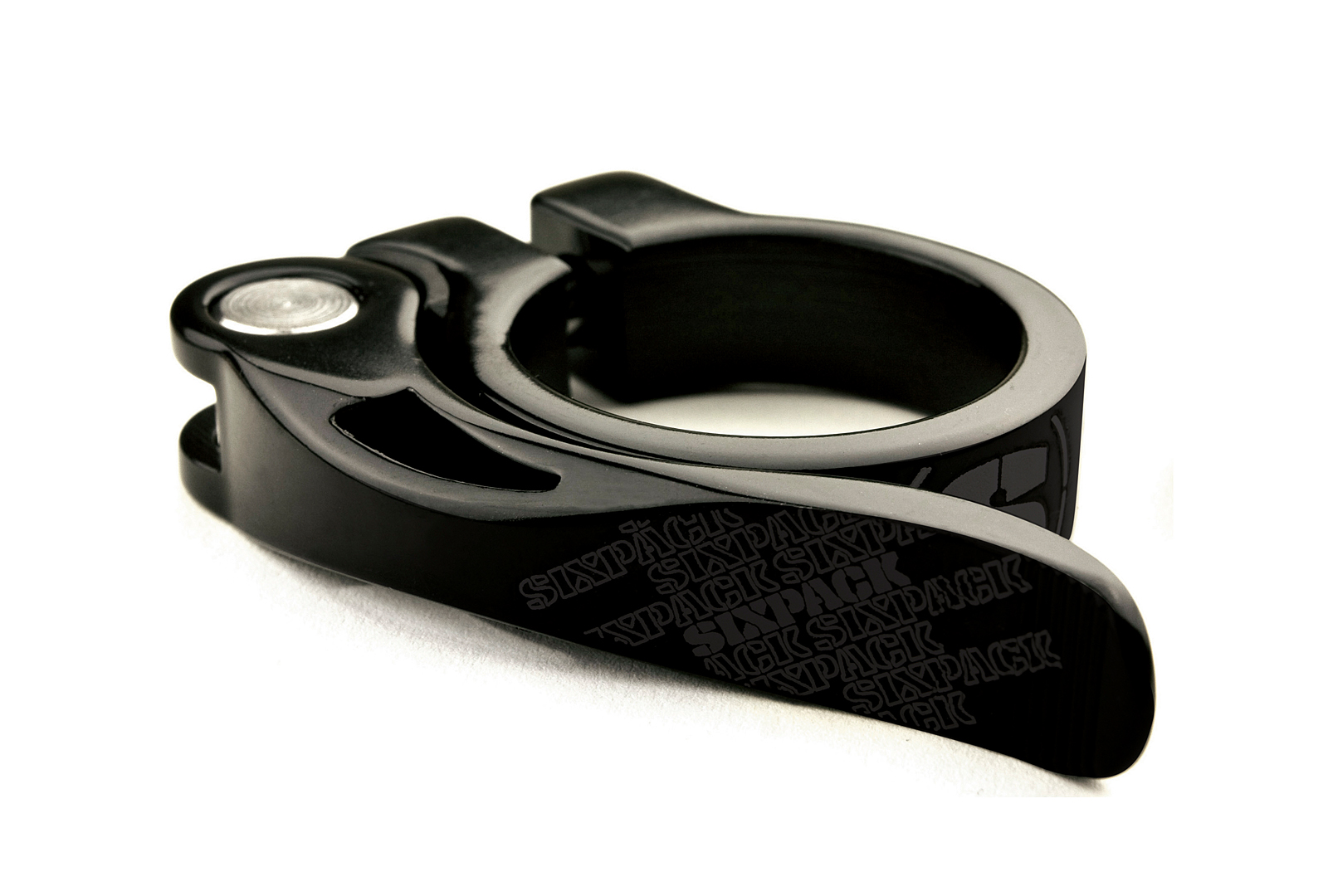 Sixpack Menace Sattelklemme mit Schnellspanner 31,8/34,9mm stealth-schwarz
