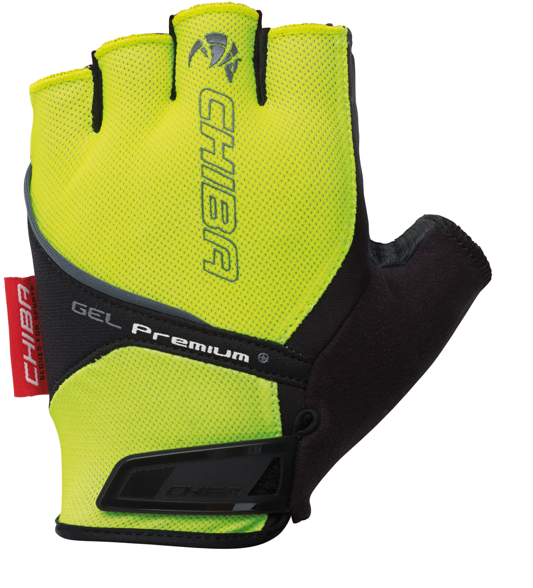 Chiba Gel Premium Fahrrad Handschuhe kurz gelb 2027