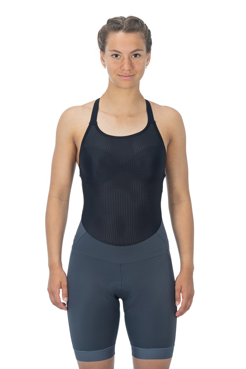 Cube Blackline Damen Fahrrad Trägerhose kurz grau 2027