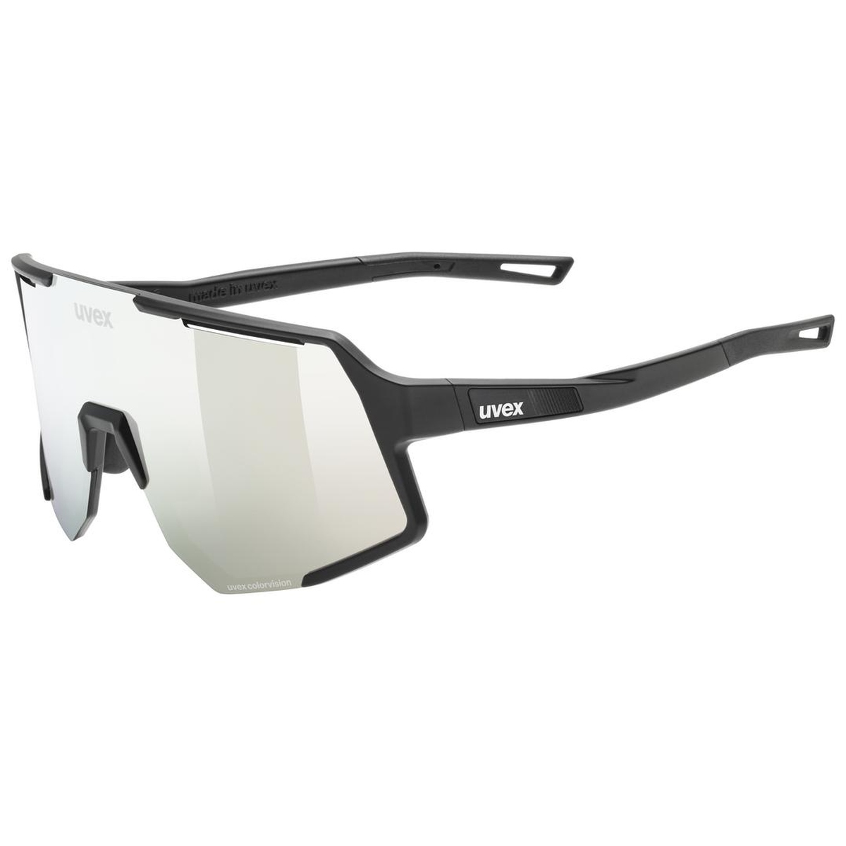 uvex Sequenze CV Fahrrad / Sport Brille matt schwarz/mirror silberfarben 2027