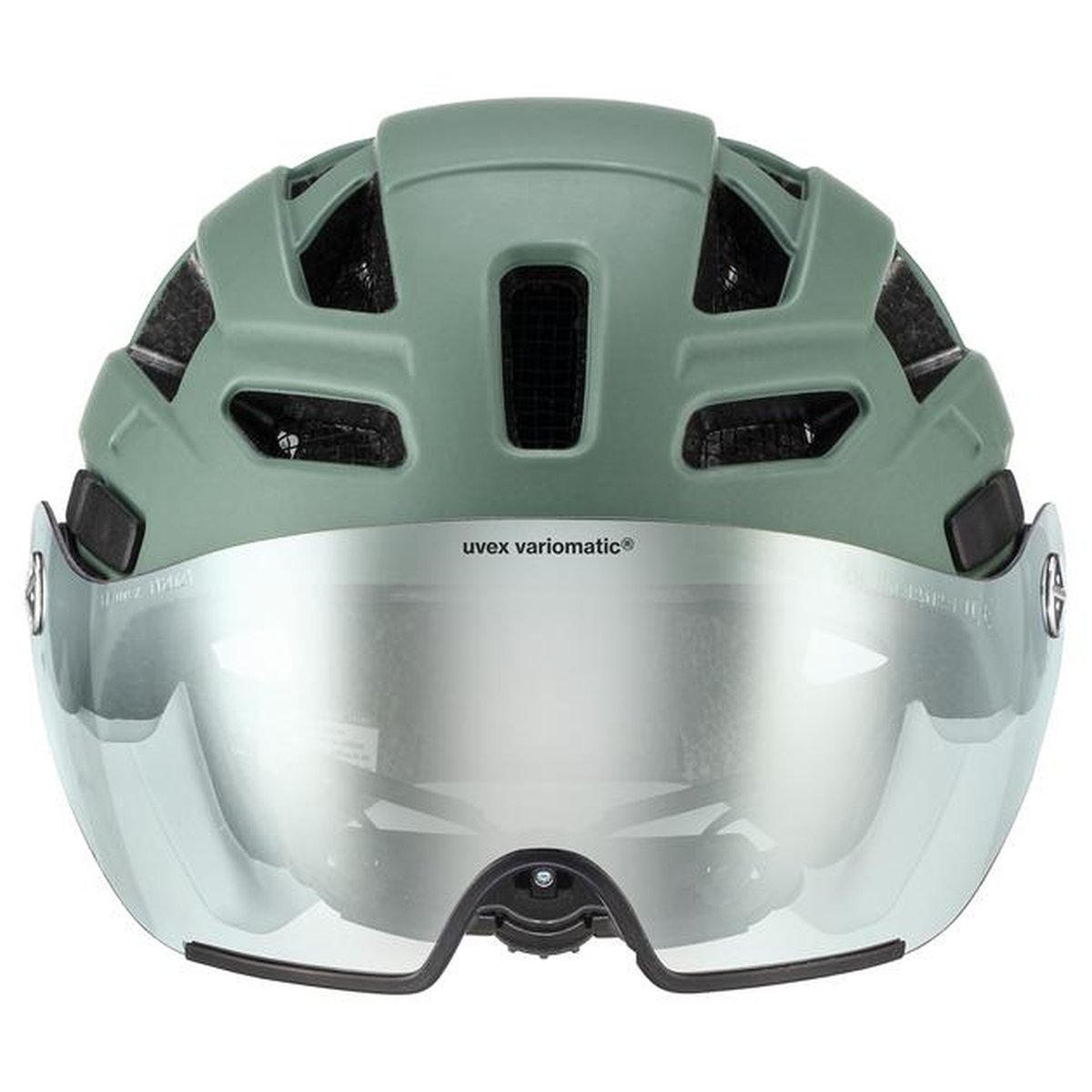 Uvex Finale Visor V City Trekking Fahrrad Helm matt grün 2026